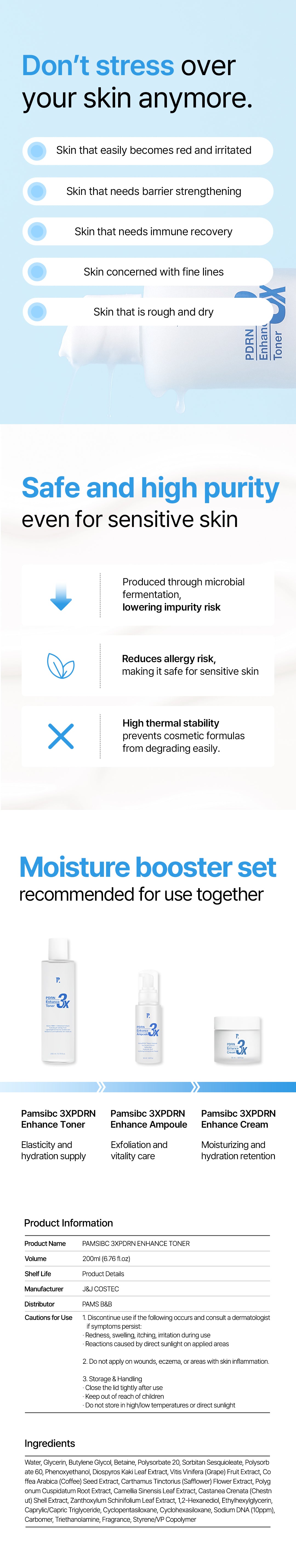 [PamsIBC] 3X PDRN Enhance Toner